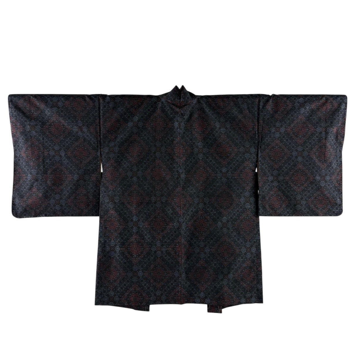 羽織 美品 逸品 身丈104cm 裄丈66.5cm 正絹 【中古】 美品】 羽織 身丈102.5cm 裄丈68cm L 縦縞 赤茶 正絹 名品｜中古・古着