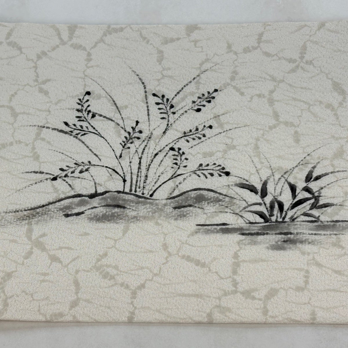 名古屋帯 逸品 鳥獣戯画 クリーム 正絹｜中古・古着・リサイクル着物
