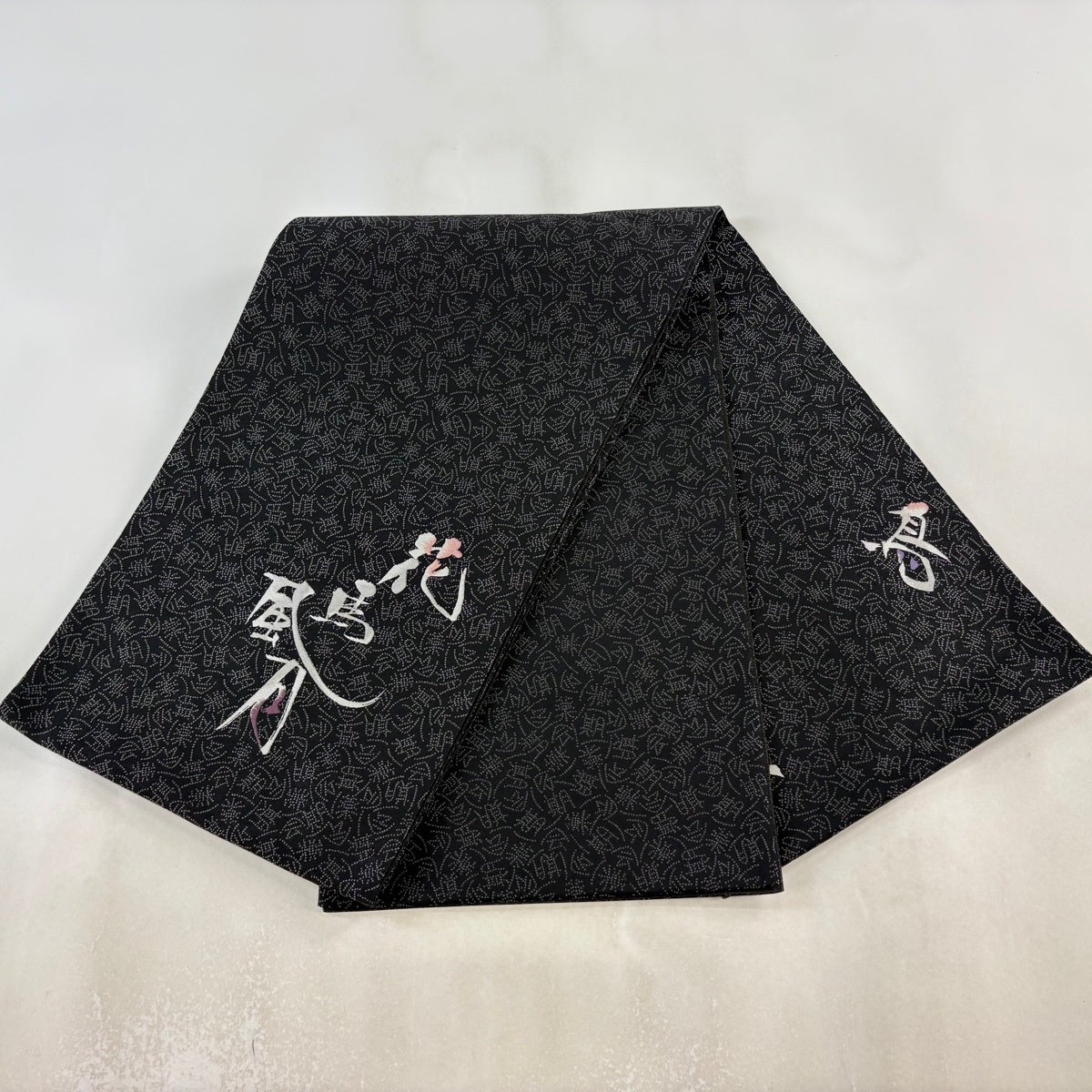 美品】 袋帯 秀品 花鳥風月 一期一会 黒 お太鼓柄 正絹｜中古・古着