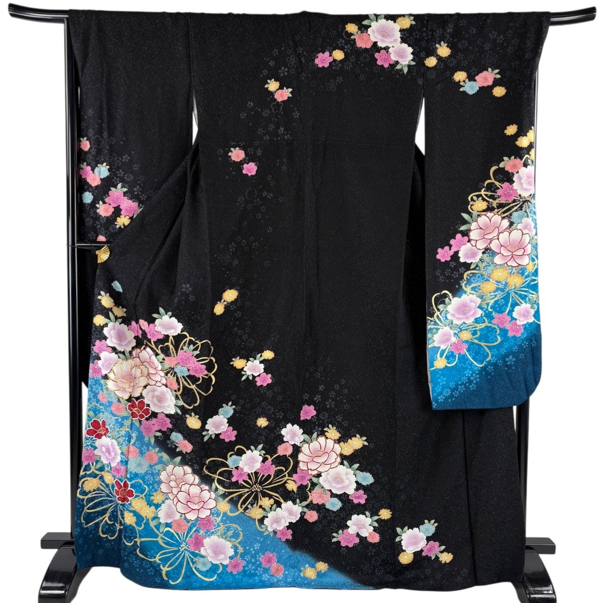 振袖 身丈171cm 裄丈70.5cm 正絹 美品 名品 【中古】 GW試着対象｜送料無料】振袖 リサイクル 成人式 正絹 レッド 熨斗 桜