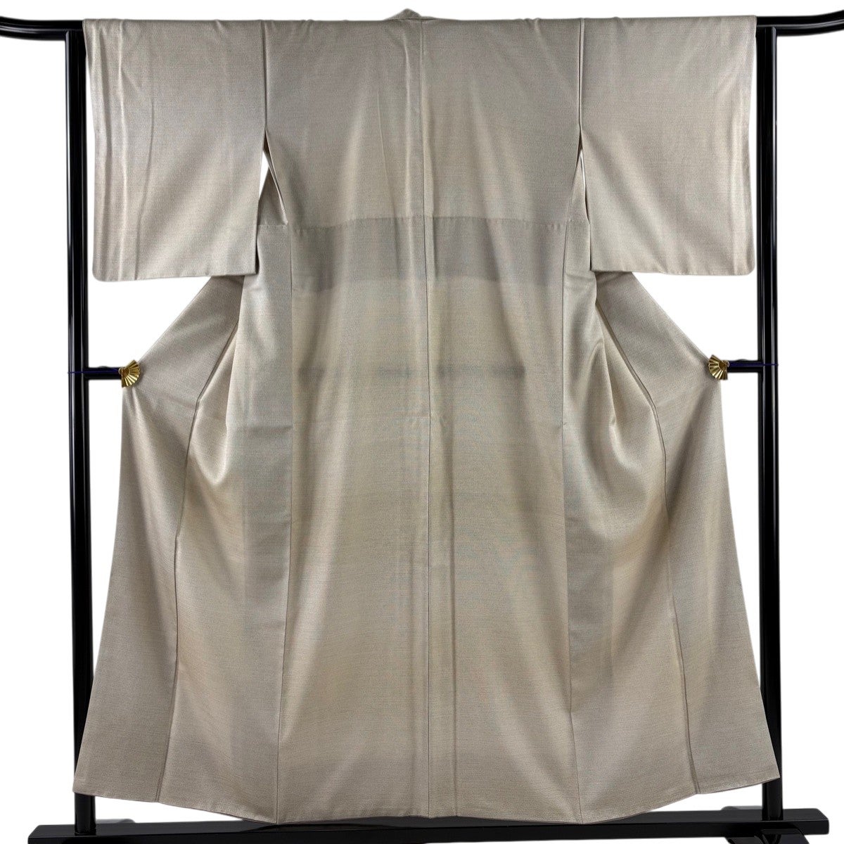 【美品】 お召 身丈156cm 裄丈62cm 正絹 逸品 【中古】 美品】 お召 身丈167cm 裄丈68cm L 袷 段縞 薄小豆 正絹 逸品｜中古