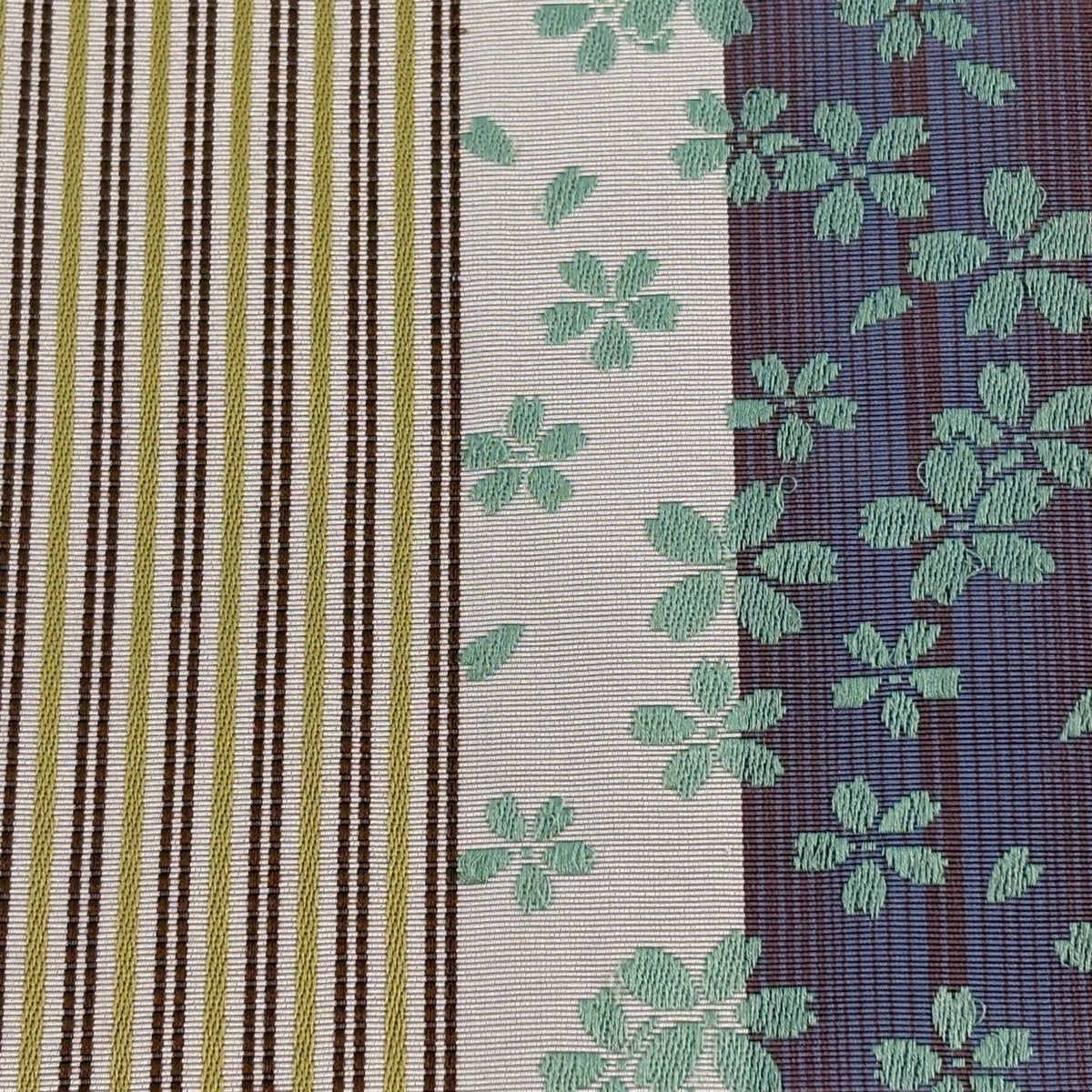 半幅帯 名品 博多織 証紙 桜 縞 薄小豆 正絹｜中古・古着・リサイクル