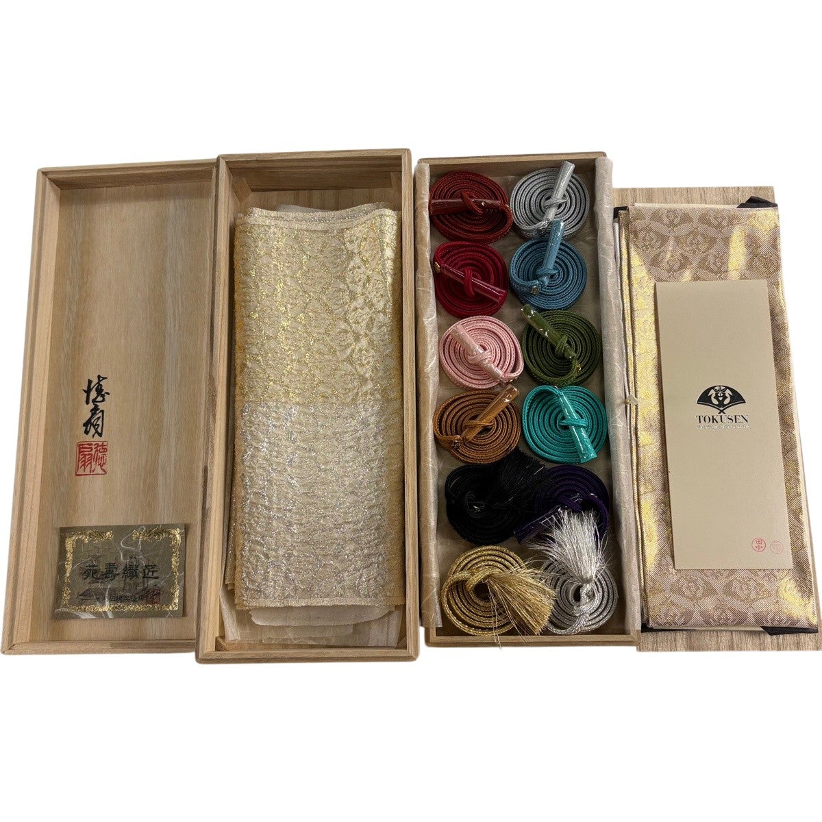 美品】帯締め 逸品 和装小物 藤林徳扇「華」小物セット 帯締め 帯揚げ