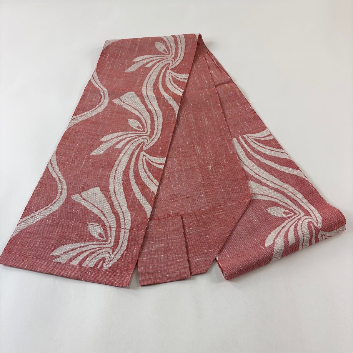 美品】 名古屋帯 優品 八寸名古屋帯 松葉仕立て トンネル仕立て 紬地