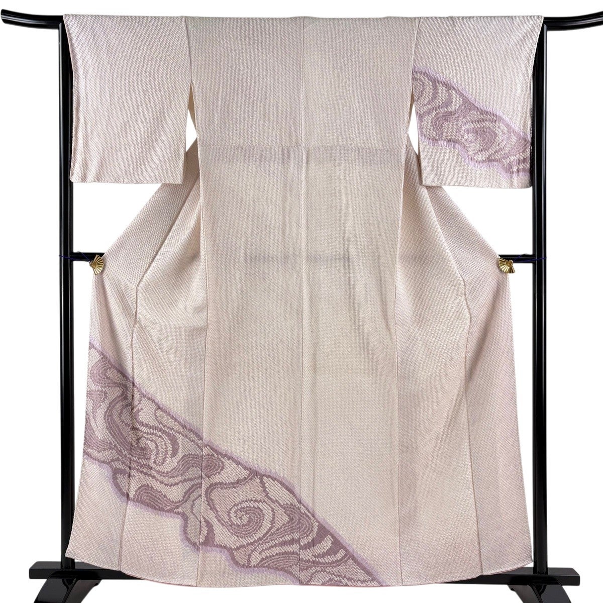 振袖 身丈159cm 裄丈63cm 正絹 秀品 【中古】 振袖 身丈159cm 裄丈66cm M 袷 熨斗 菊 総絞り 薄紫 正絹 秀品｜中古