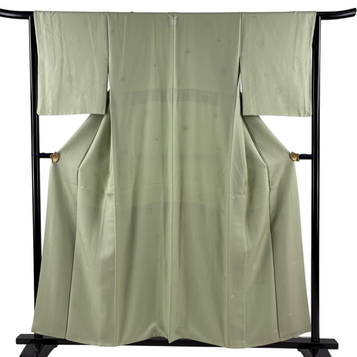 ★専用★未使用品 色無地 縮緬 薄緑 身丈160cm 裄丈67cm 袷 正絹 色無地 身丈159cm 裄丈65.5cm M 袷 地紋 黄緑色 正絹 秀品 一つ紋