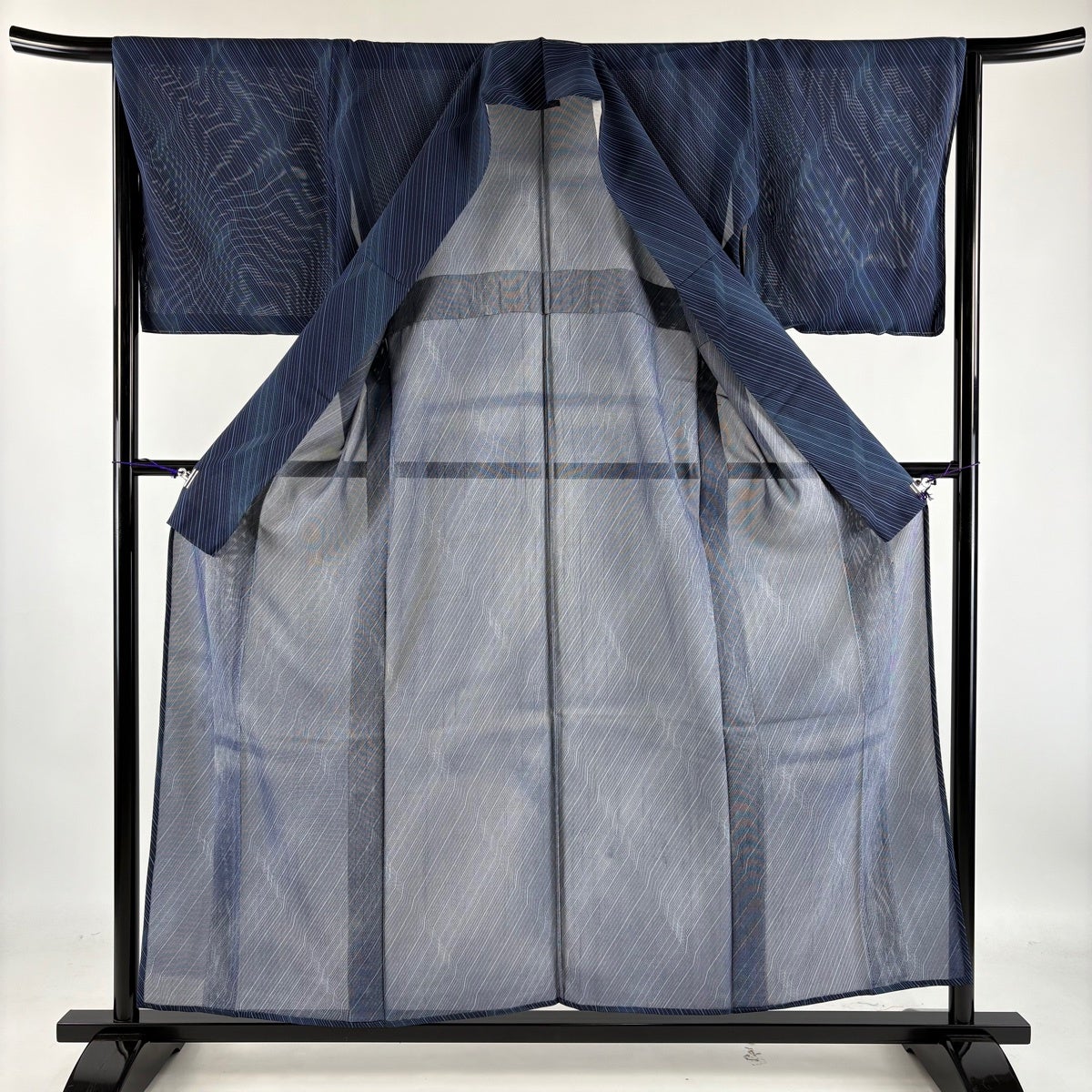 着物　小紋　東京ますいわ屋　パステルカラー　墨流し　身丈153　裄丈67 美品】 小紋 身丈156cm 裄丈64.5cm M 薄物 絽 東京染小紋 斜縞 幾何学