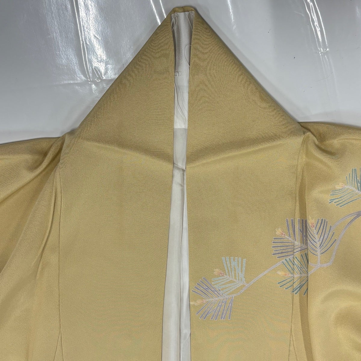 訪問着 身丈158.5cm 裄丈64.5cm M 袷 鈴乃屋 落款あり 若松 藤