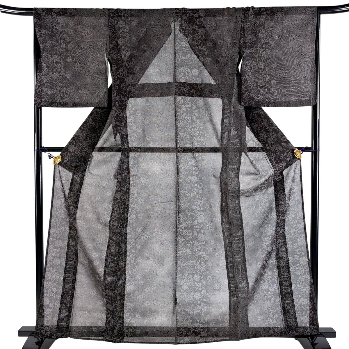 専用　中国宋時代　黒紬水滴　高さ10㎝　東な7-0329☆2F 美品】 紬 身丈163cm 裄丈66cm M 薄物 夏大島 証紙あり 草花 花唐草