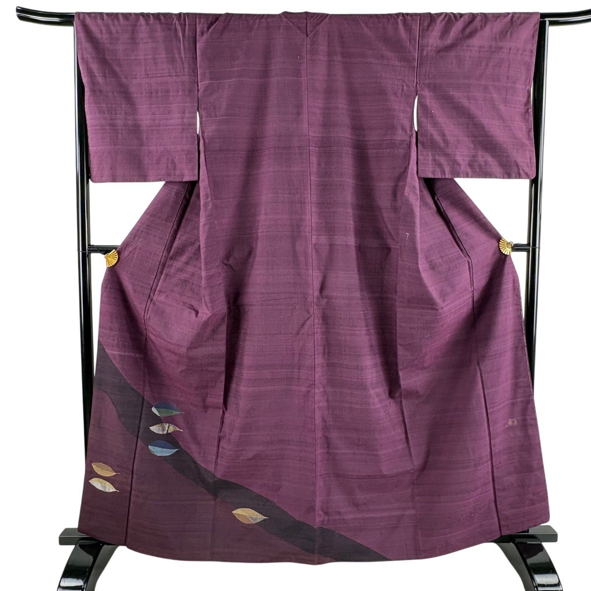 美品】 付下げ 身丈164.5cm 裄丈66cm M 袷 能州紬地 ますいわ屋 落款