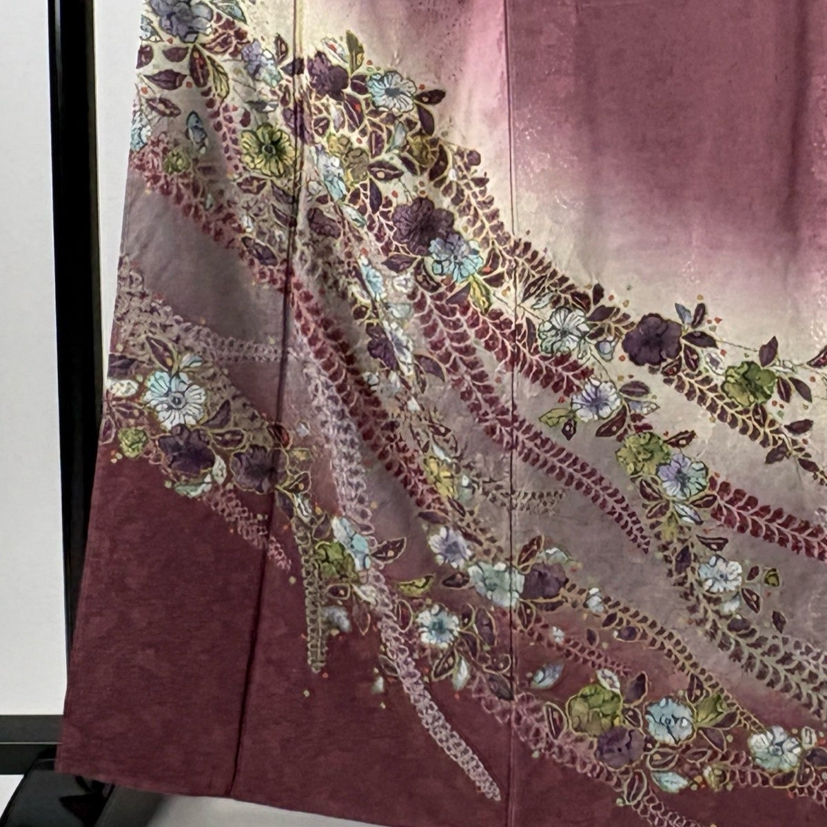 50%OFF 【美品】 訪問着 身丈164cm 裄丈68cm L 袷 落款あり 辻が花柄
