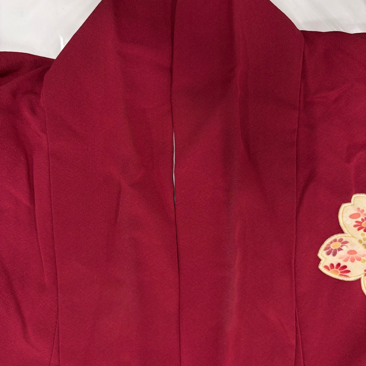 振袖 身丈171cm 裄丈69.5cm L 袷 桜 手鞠 金彩 染め分け 赤 正絹 秀品