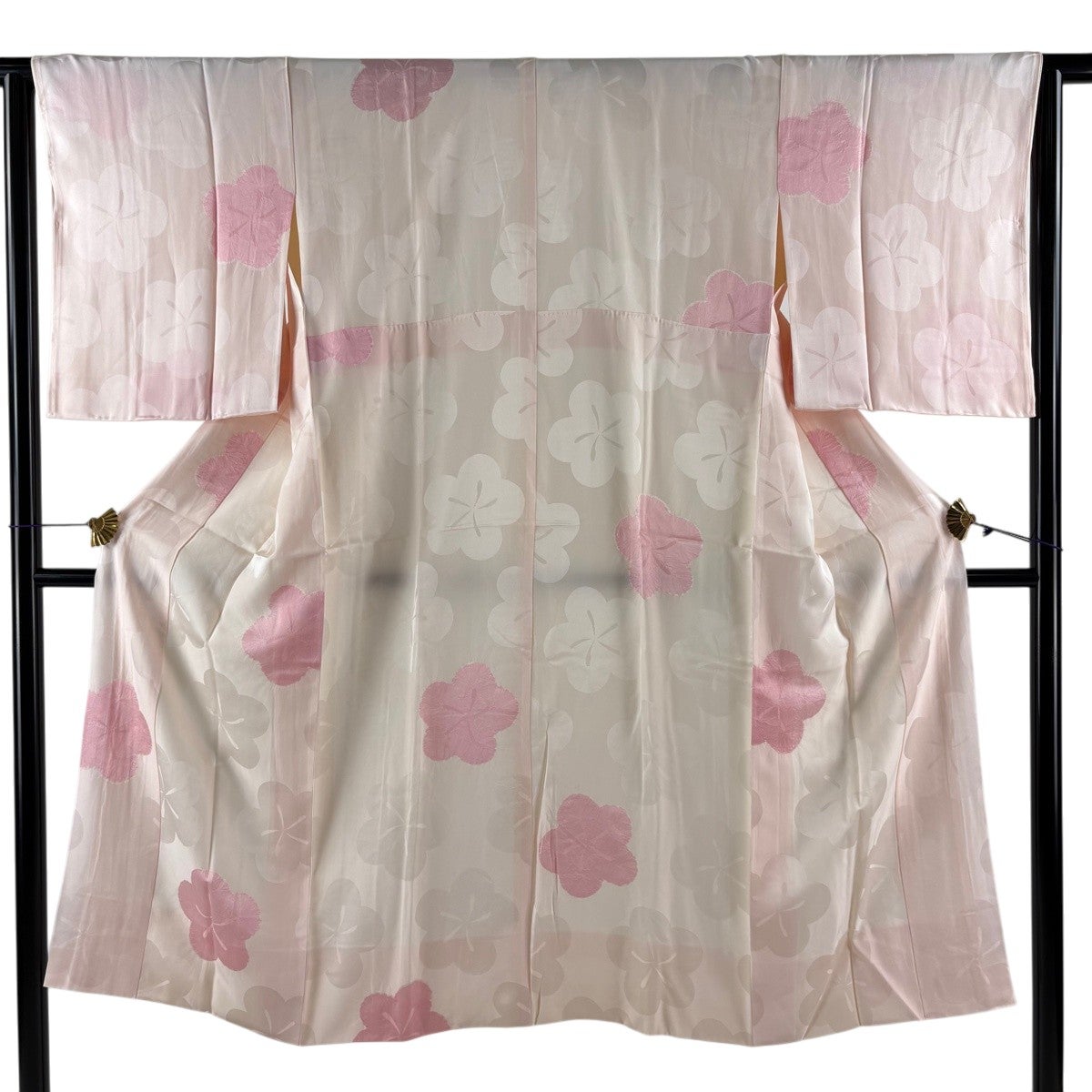 長襦袢 身丈123cm 裄丈64cm M うさぎ 地紋 薄紫 正絹 美品 秀品|中古