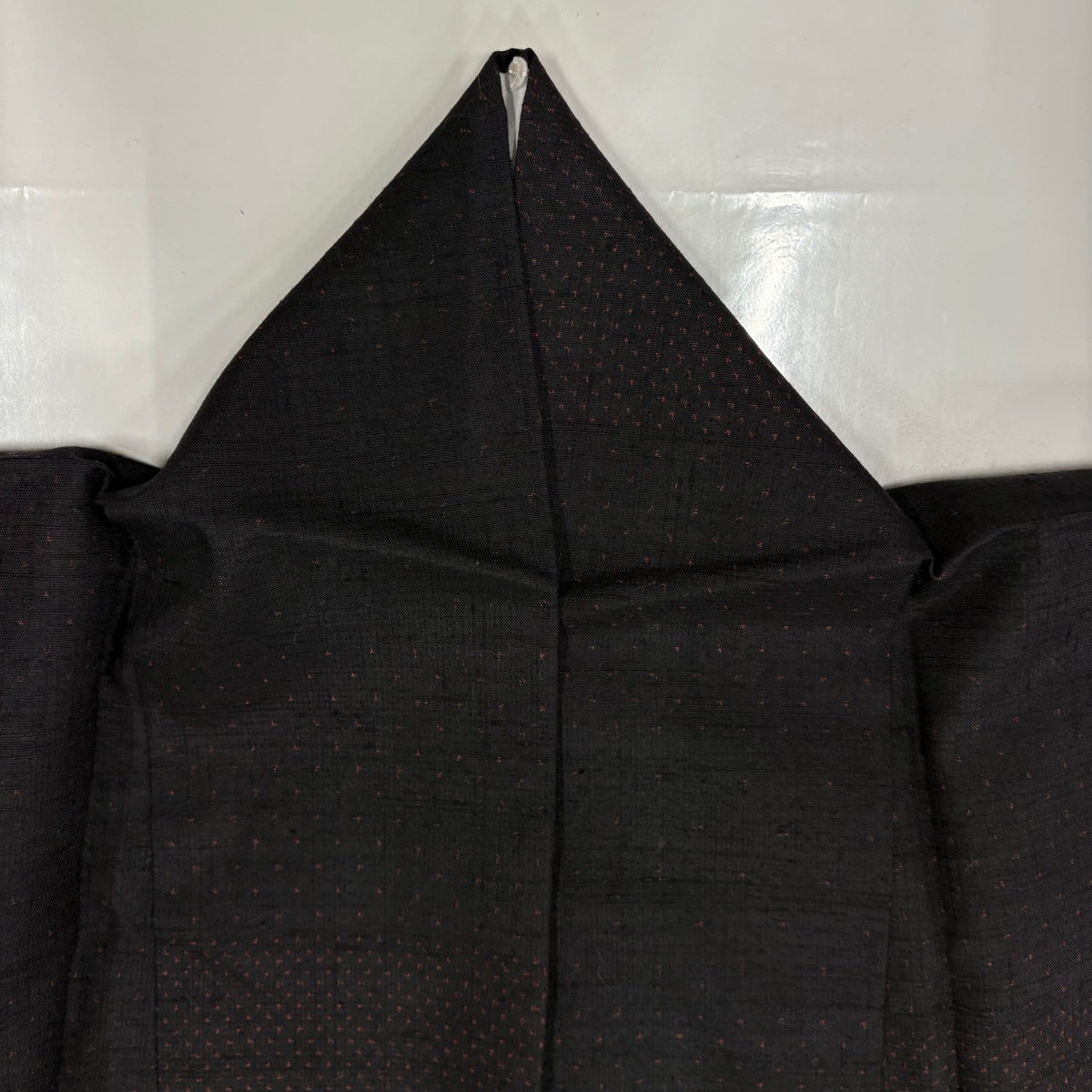 美品】 紬 身丈167.5cm 裄丈62.5cm S 袷 絣 黒 正絹 秀品｜中古・古着
