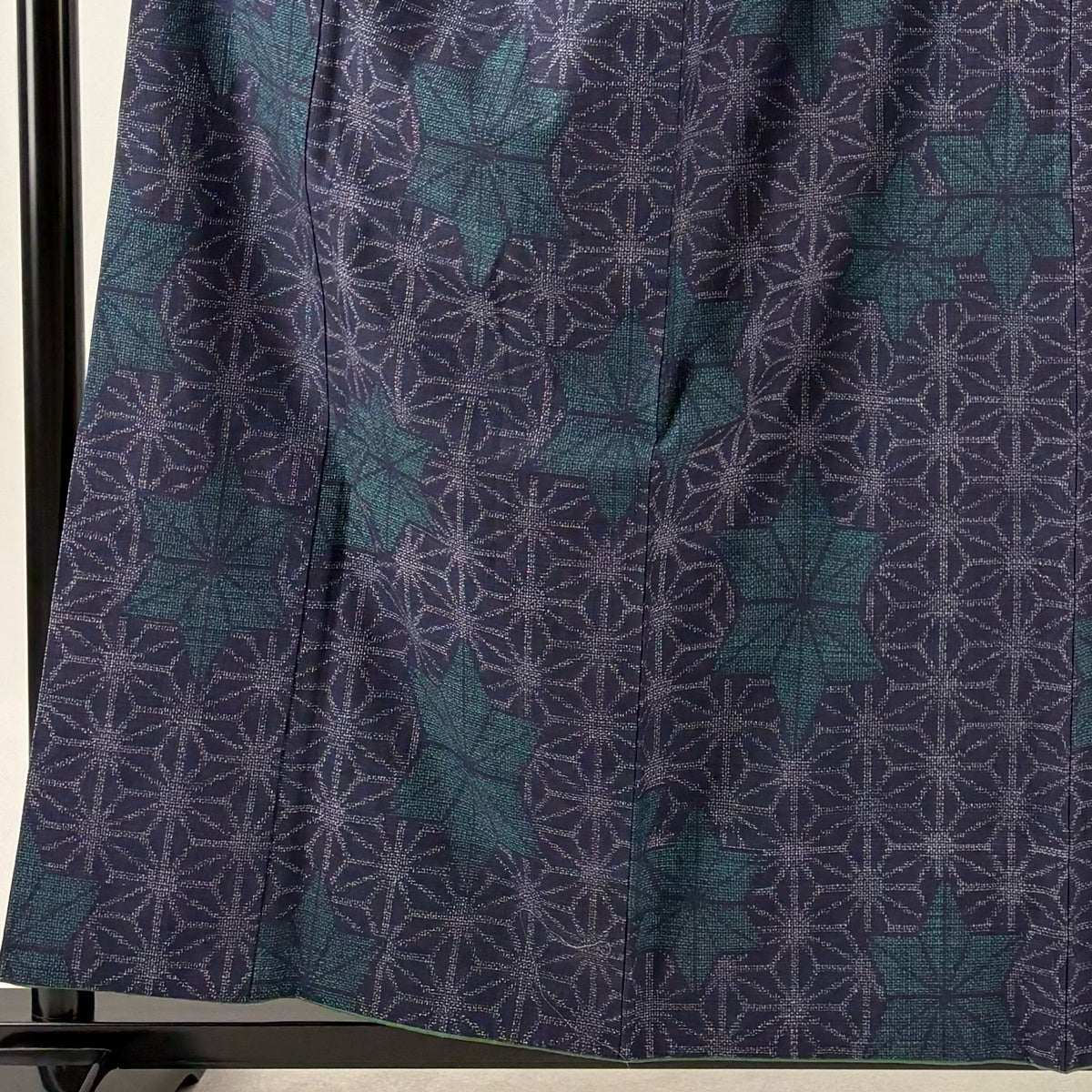 美品】 結城紬 身丈158.5cm 裄丈65.5cm M 袷 本場結城紬 証紙あり