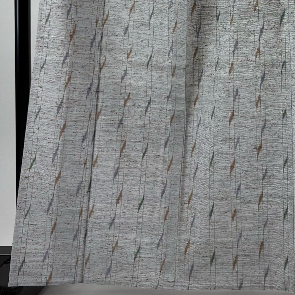 在庫一掃】 【美品】 紬 身丈164cm 裄丈60.5cm S 袷 白鷹山ぜんまい糸
