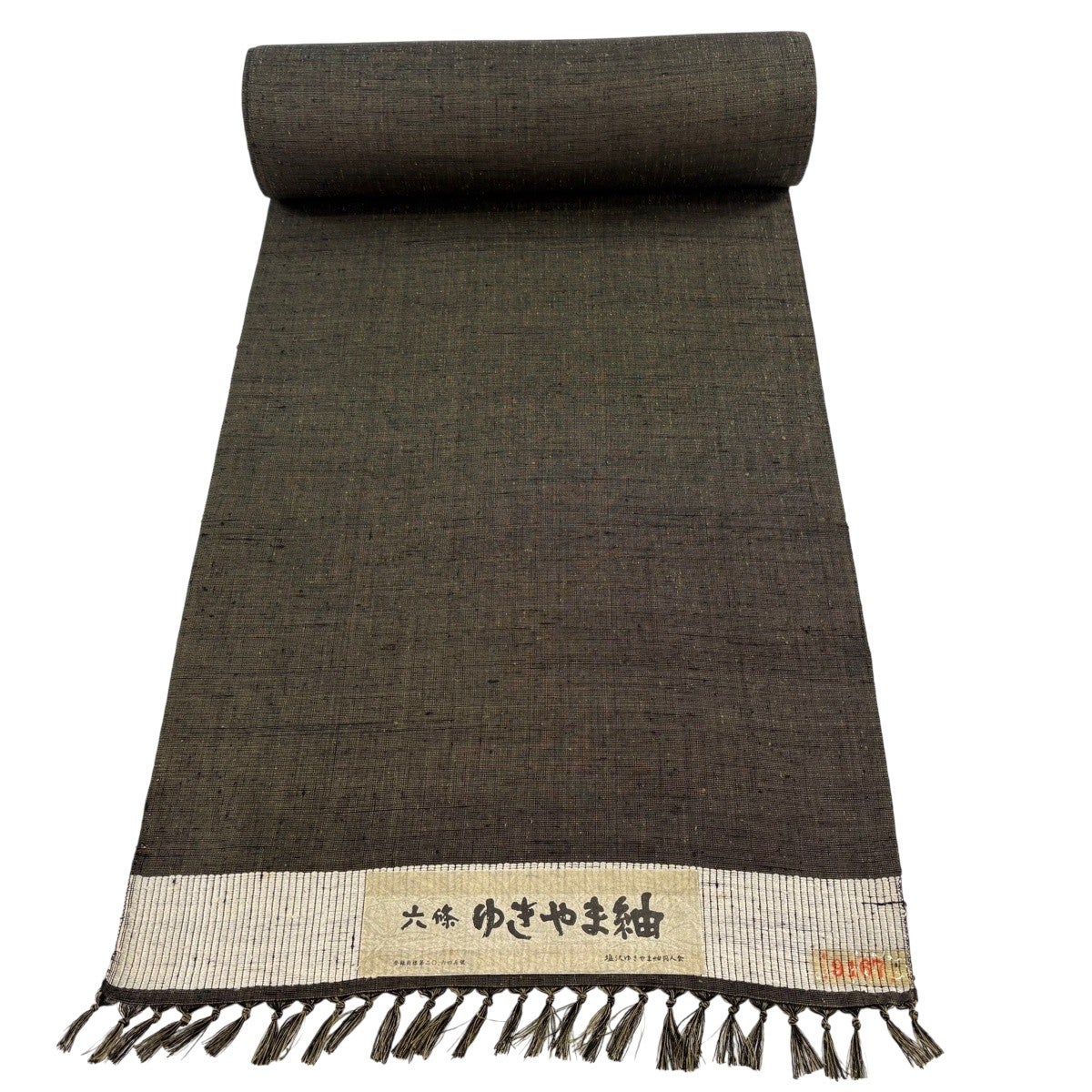 反物 秀品 紬 幾何学模様 黒 正絹｜中古・古着・リサイクル着物通販