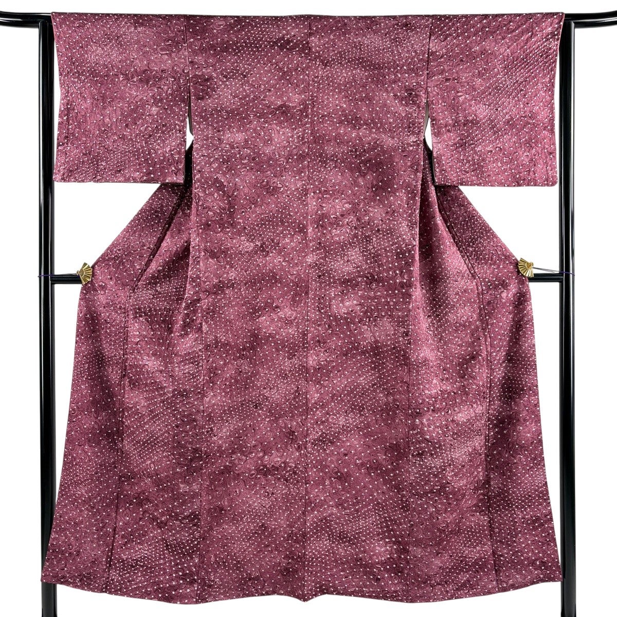 美品】 長襦袢 身丈125.5cm 裄丈68.5cm L やまと 葉と実 ぼかし 薄紫