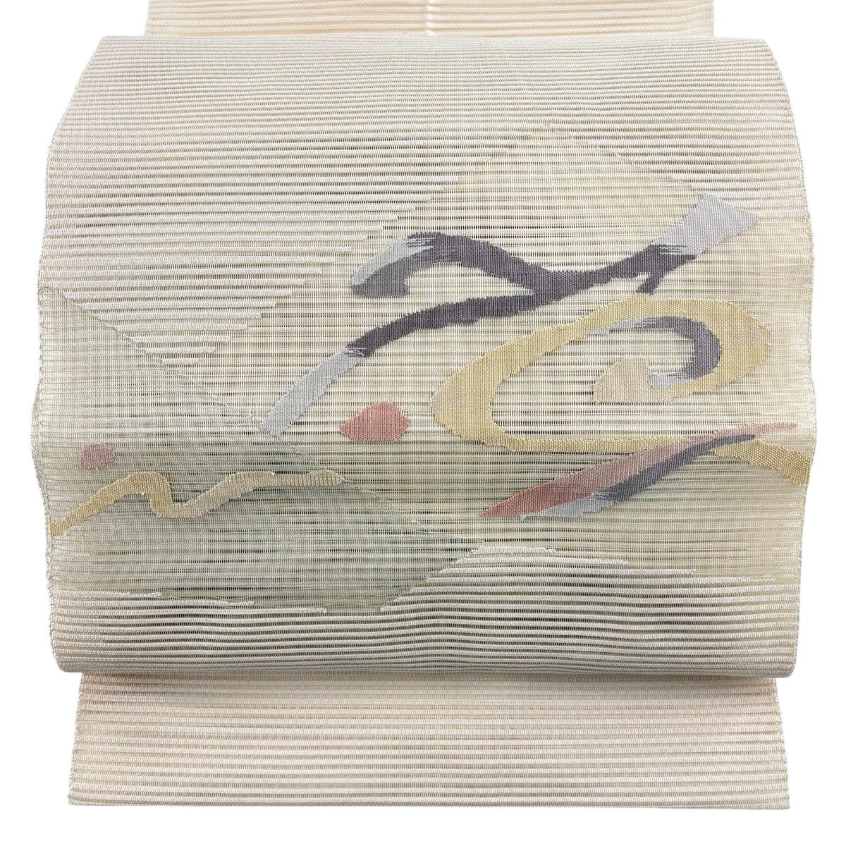 名古屋帯 秀品 夏帯 絽 松葉仕立て 八寸名古屋帯 トンネル仕立て かぶ