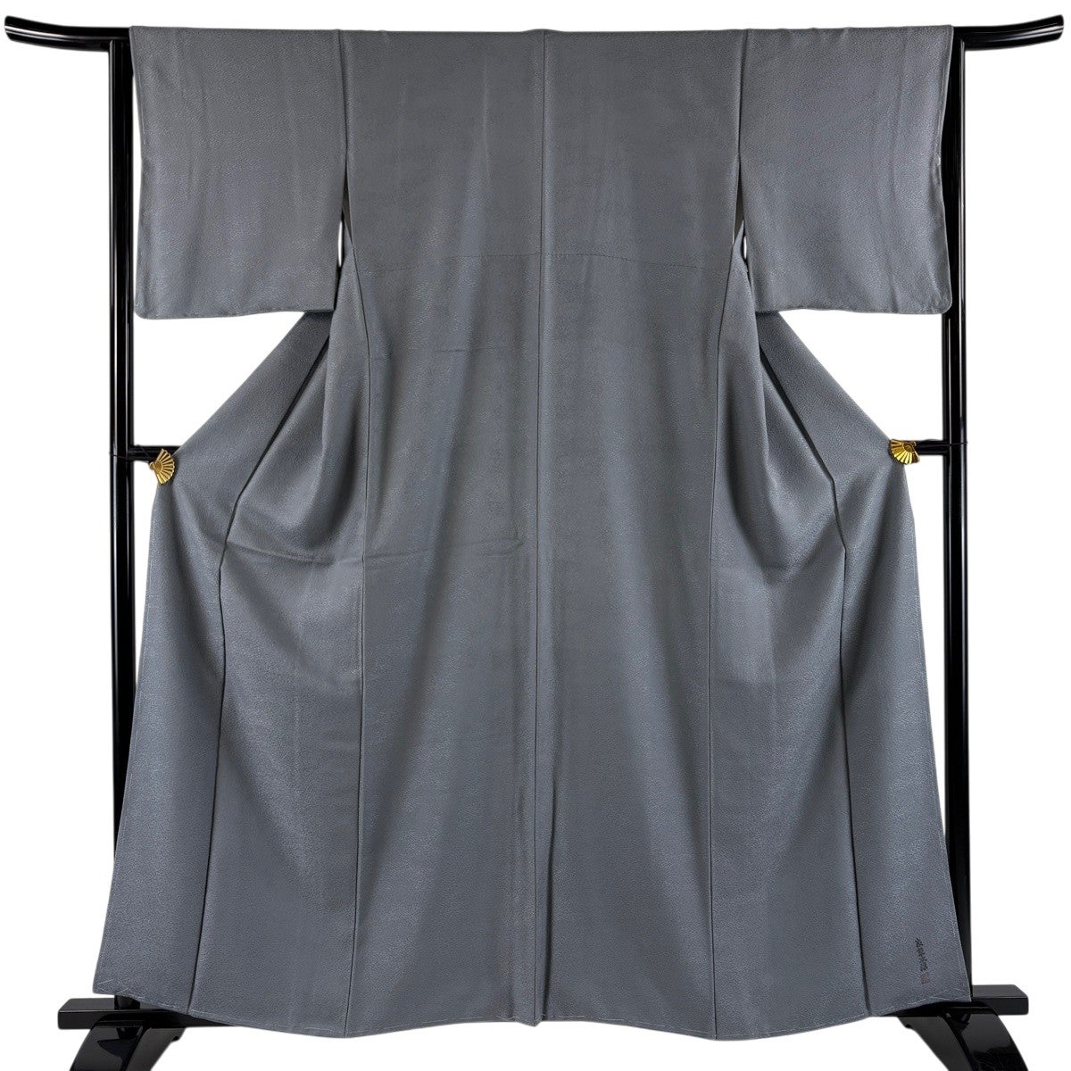 美品】 色無地 身丈160.5cm 裄丈64.5cm M 袷 草木染 落款あり 地紋
