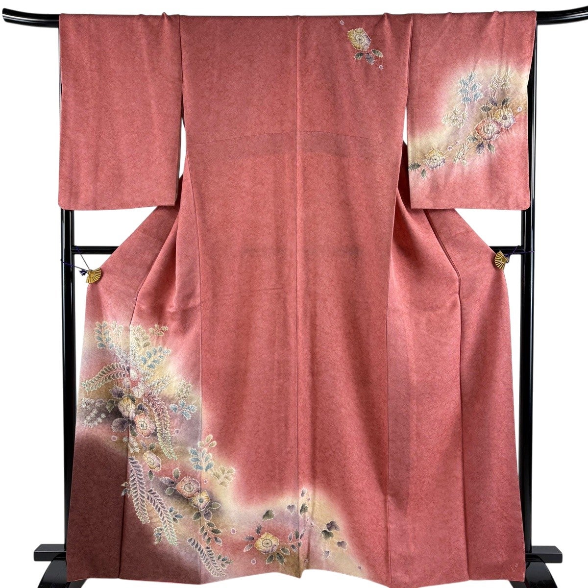 美品】 付下げ 身丈163.5cm 裄丈67cm M 袷 辻が花 銀通し ぼかし