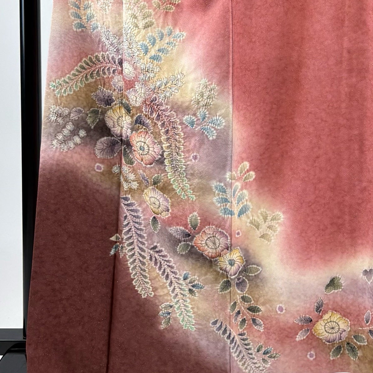 美品】 付下げ 身丈163.5cm 裄丈67cm M 袷 辻が花 銀通し ぼかし