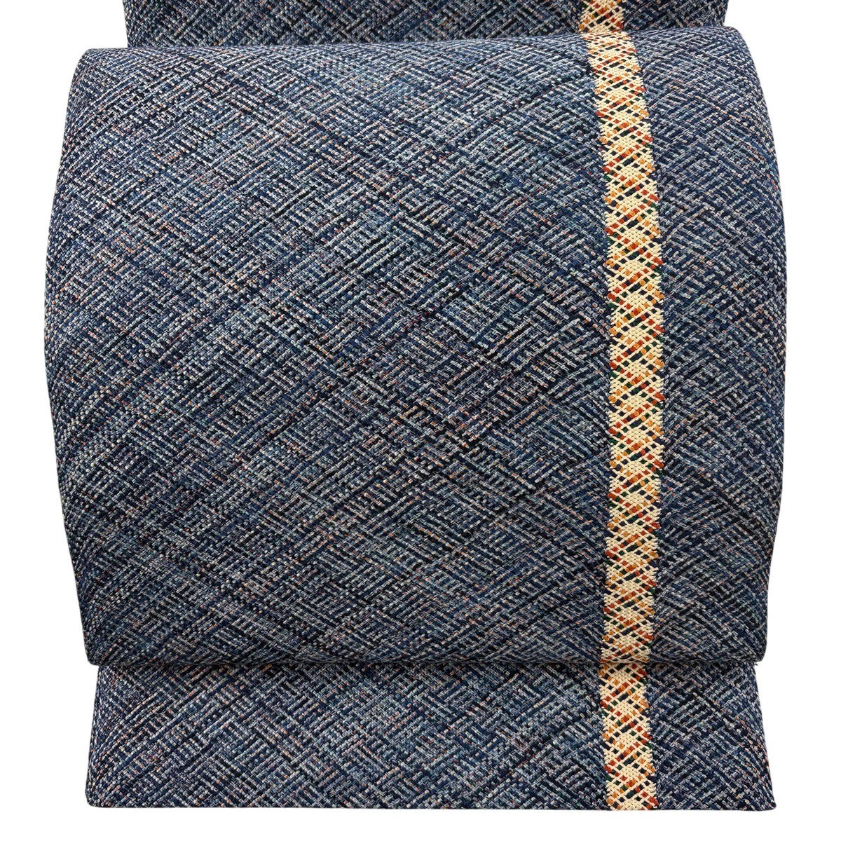 美品】 名古屋帯 秀品 八寸名古屋帯 幾何学模様 青 正絹｜中古・古着