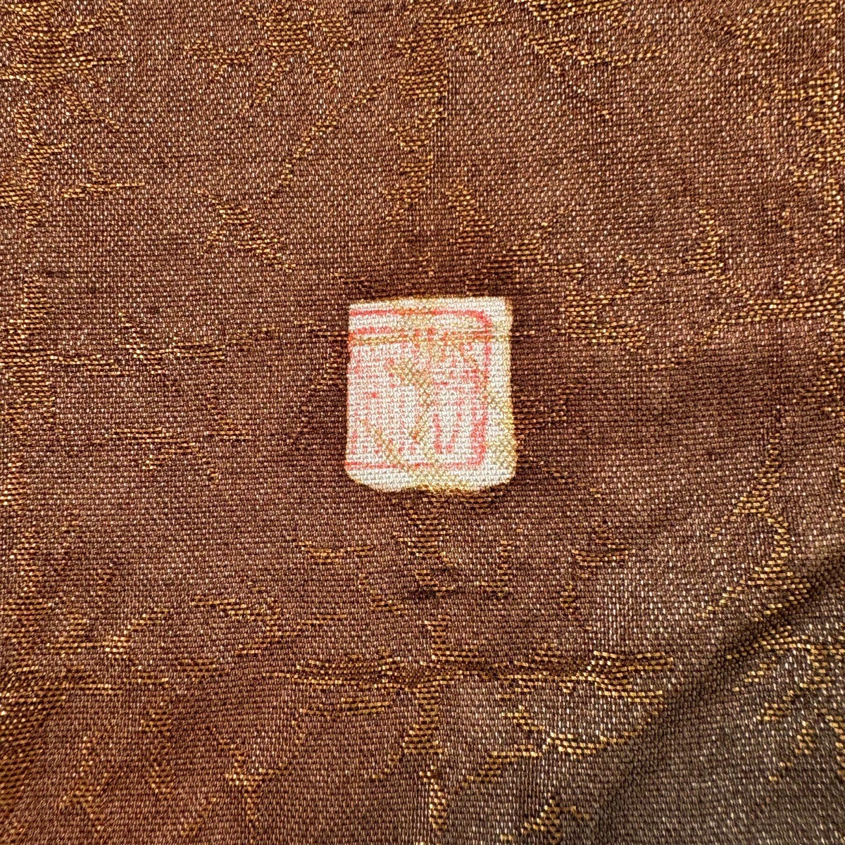 美品】 袋帯 名品 落款あり 辻が花 箔 灰緑 お太鼓柄 正絹｜中古・古着