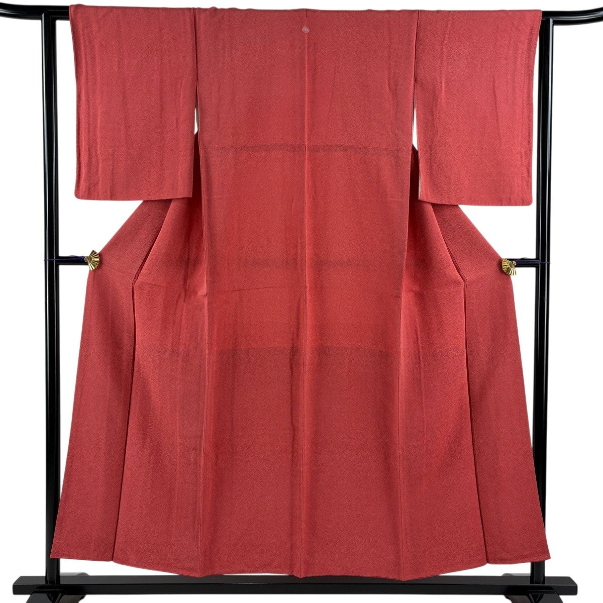 美品】 江戸小紋 身丈160.5cm 裄丈63cm S 袷 鮫 茜色 正絹 優品｜中古