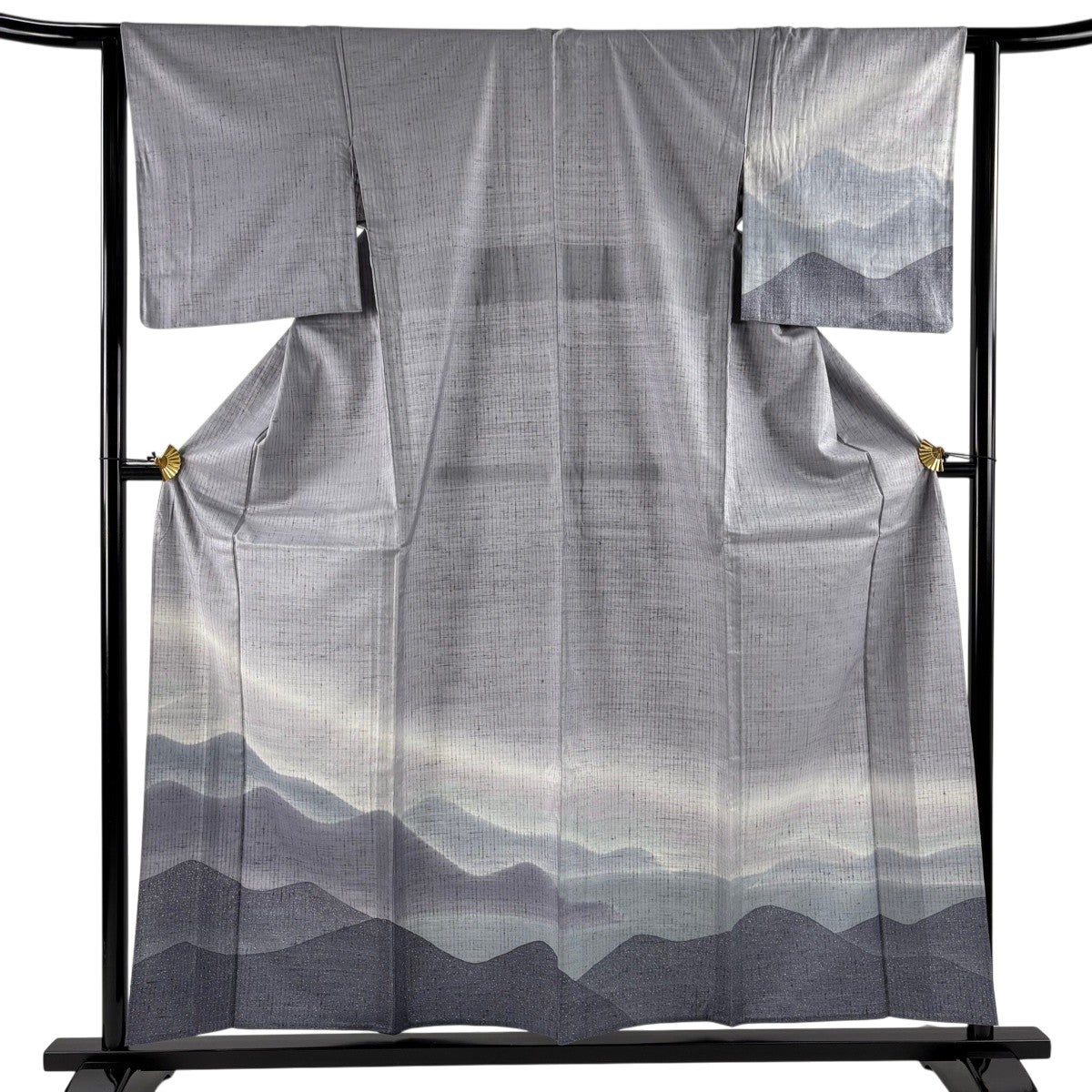 紬 身丈151.5cm 裄丈62.5cm S 袷 葡萄 焦茶色 正絹 名品 【】 【公式通販】 紬 身丈151.5cm 裄丈62.5cm S 袷 葡萄 焦茶色 正絹 名品 【】 【公式通販】