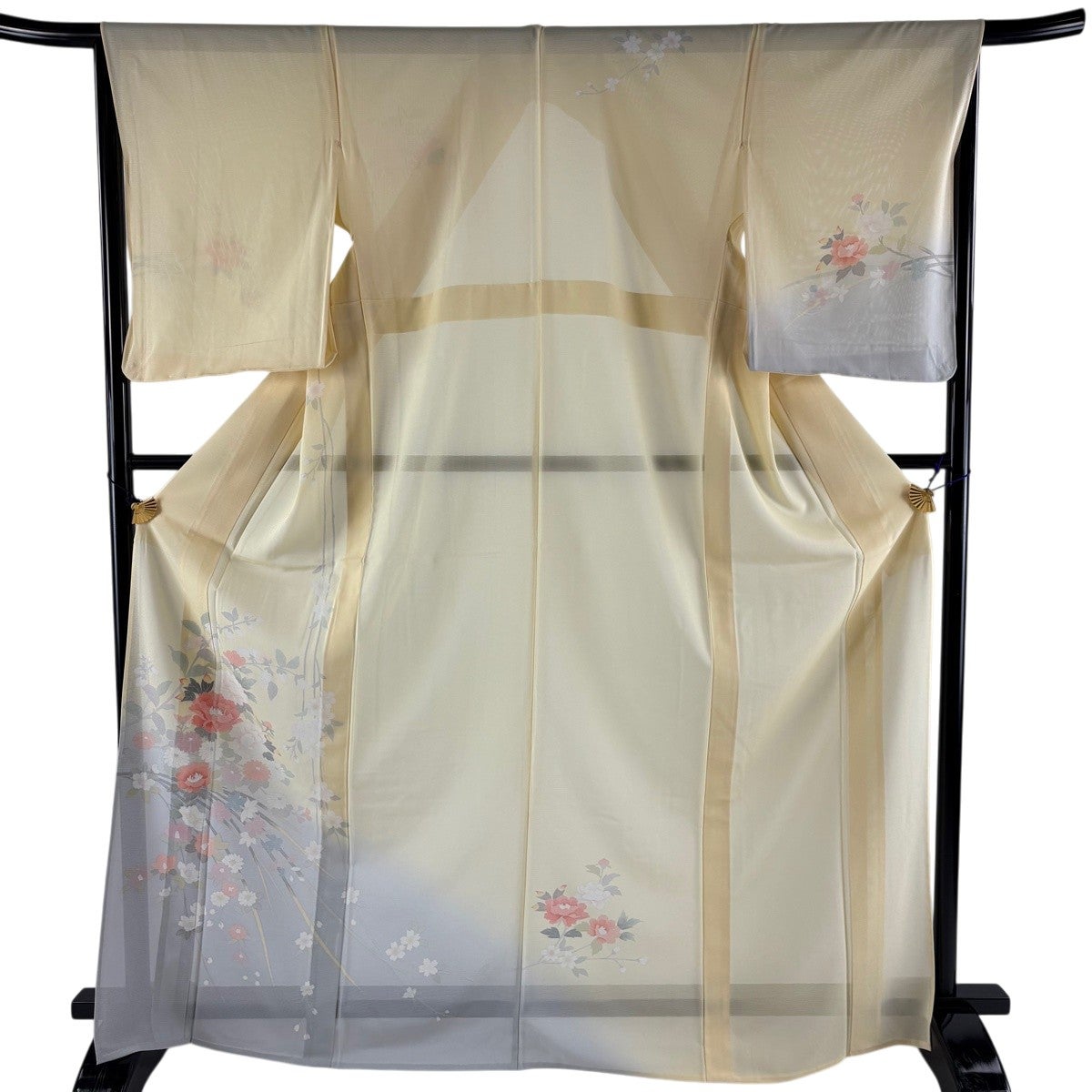 訪問着 身丈160cm 裄丈69cm 正絹 秀品 【中古】 訪問着 身丈168cm 裄丈68.5cm L 袷 花 水色 正絹 秀品 【中古】 - メルカリ