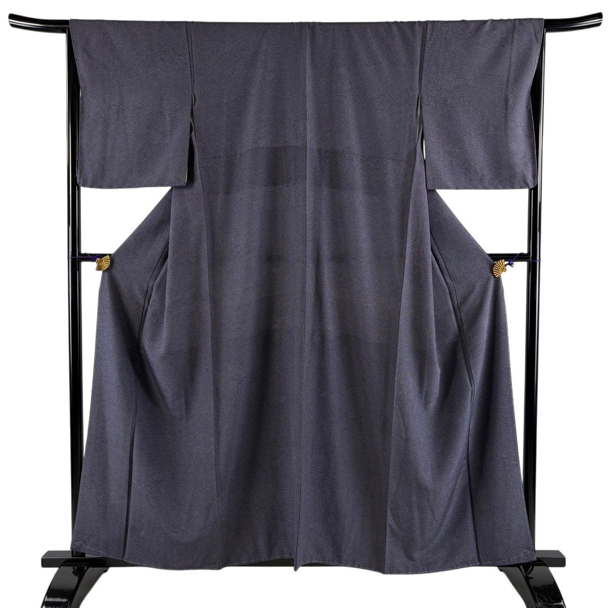 美品】 振袖 身丈155.5cm 裄丈66cm M 袷 笠松 絞り 青紫 正絹 秀品