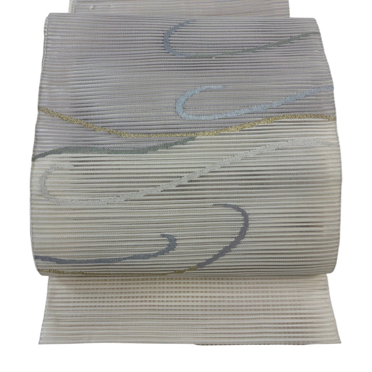 専用帯9174 9437 二点セット●高級 正絹 夏帯 松葉仕立て 名古屋帯 美品】 名古屋帯 秀品 夏帯 絽 松葉仕立て 八寸名古屋帯 流水 金糸