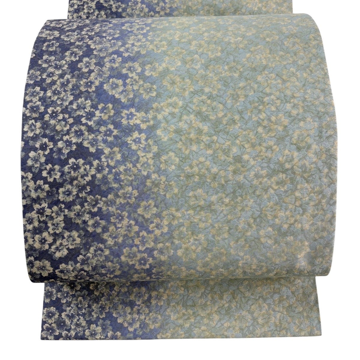 美品】 袋帯 名品 桜 金糸 水色 全通 正絹｜中古・古着・リサイクル