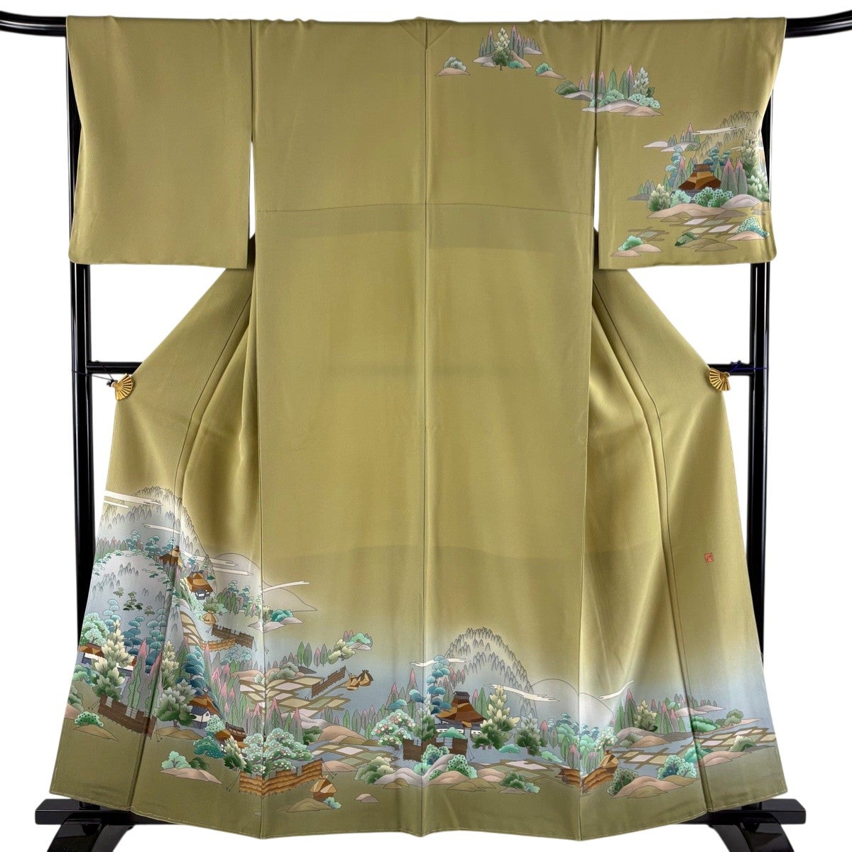 訪問着 身丈160cm 裄丈64cm 正絹 美品 秀品 【中古】 美品 訪問着 身丈