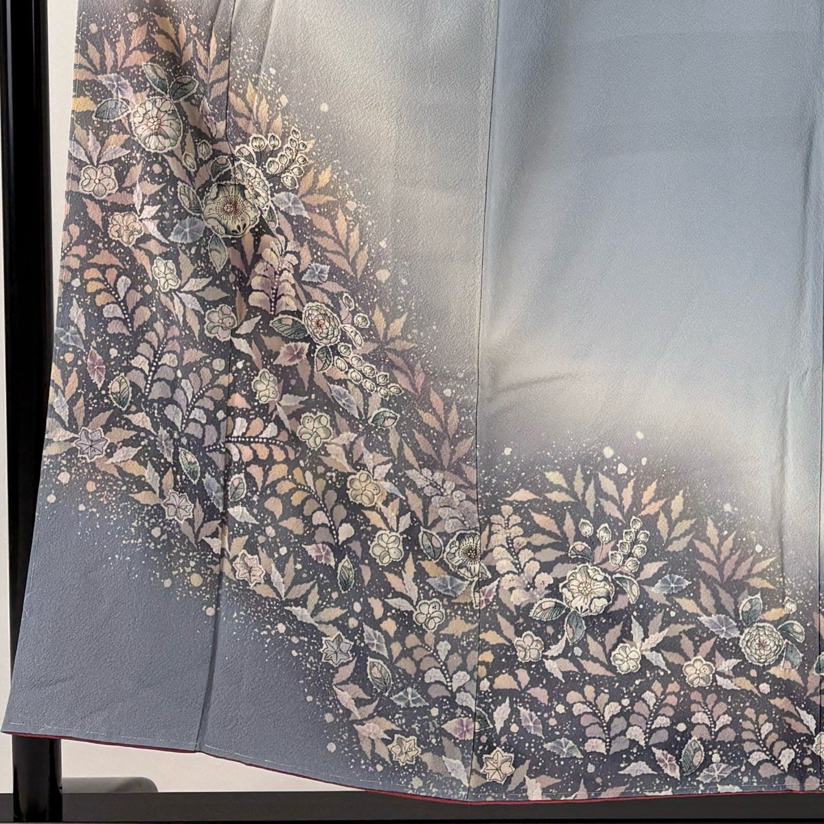 付下げ 身丈153.5cm 裄丈63cm S 袷 翠山工房 やまと 落款あり 辻が花