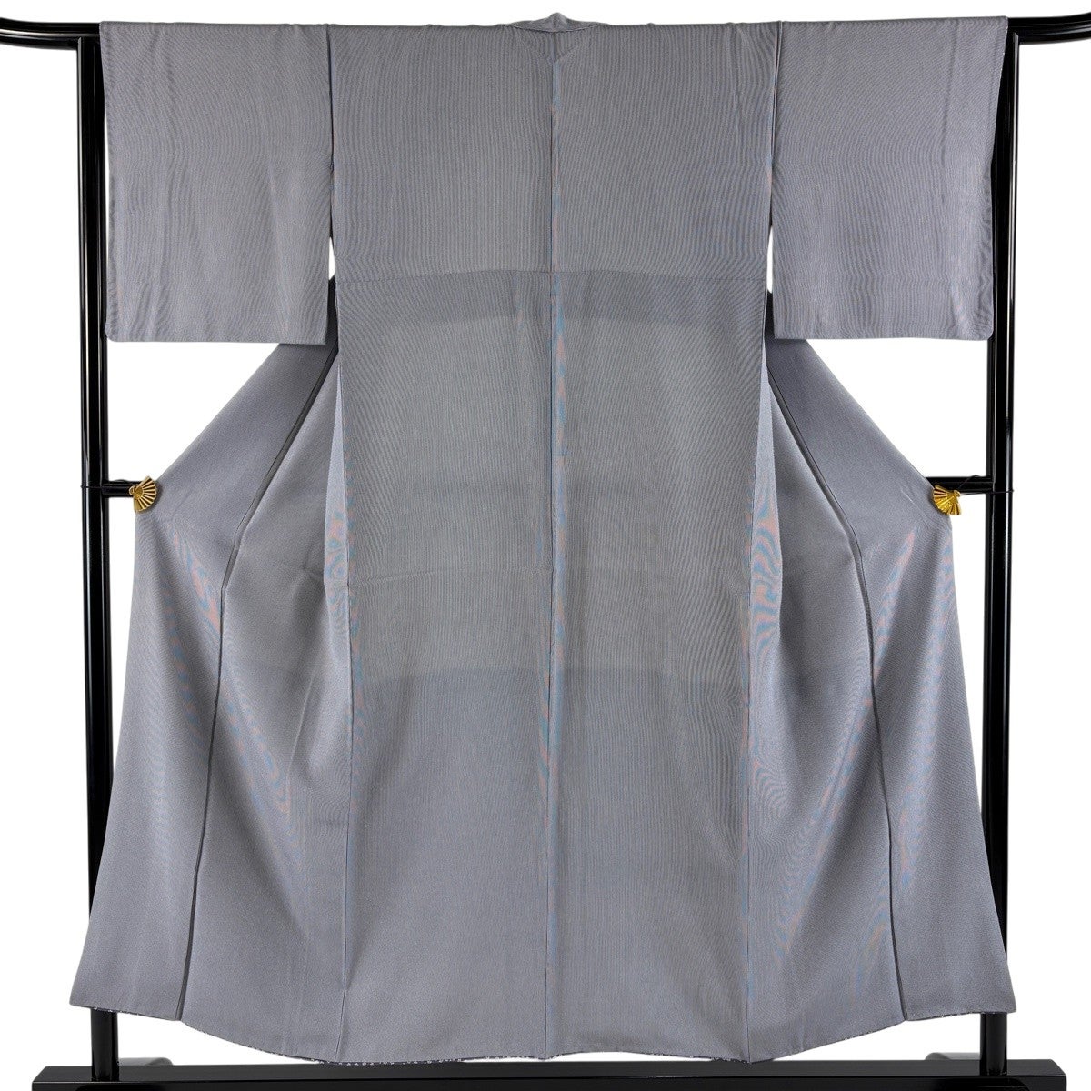 江戸小紋 身丈153cm 裄丈64.5cm M 袷 万筋 青紫 正絹 名品｜中古・古着