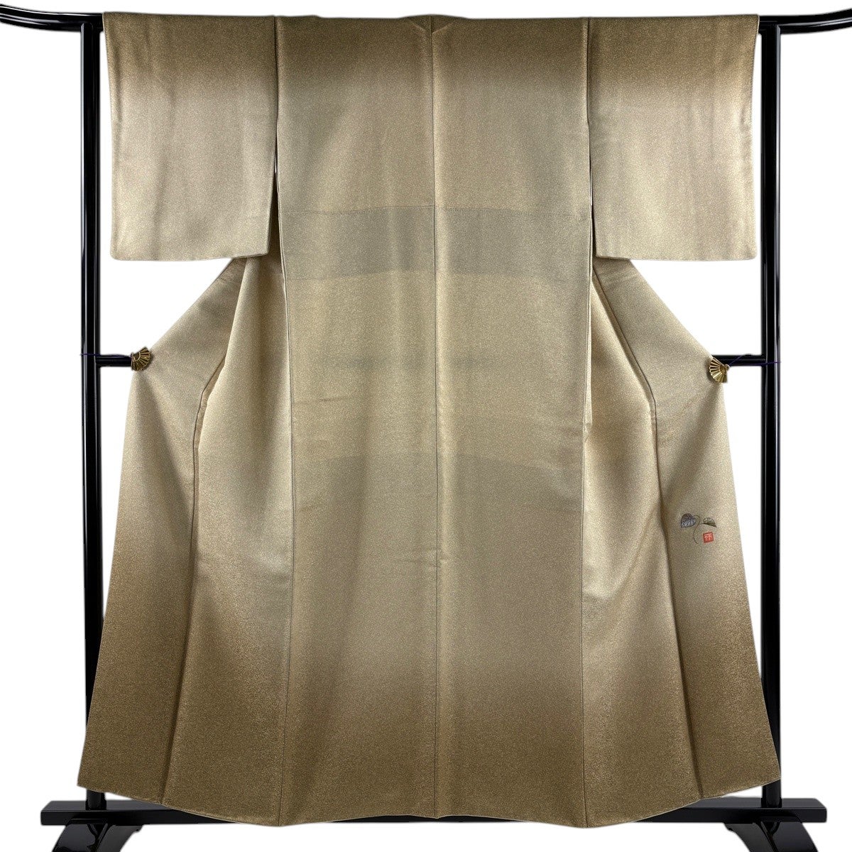 美品】 付下げ 身丈156.5cm 裄丈62.5cm S 袷 久保田一竹工房 落款あり