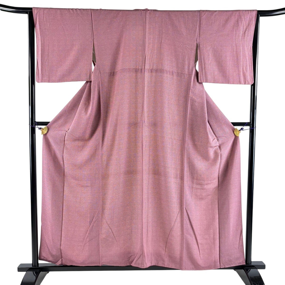 江戸小紋 身丈157cm 裄丈64cm M 袷 鮫 赤紫 正絹 優品｜中古・古着