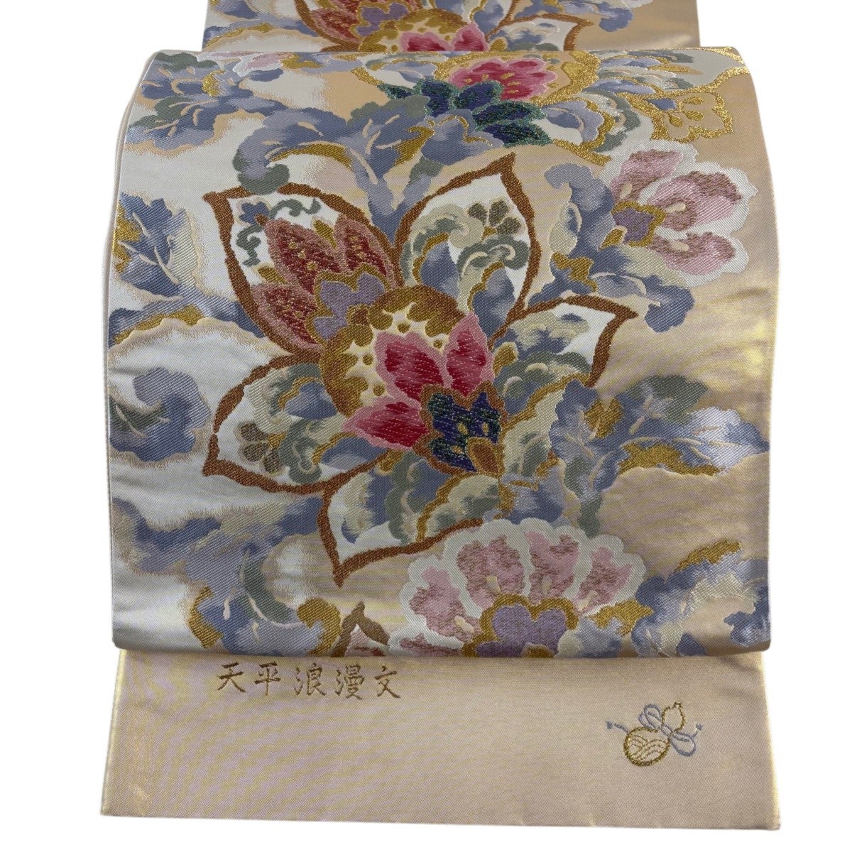 美品】 袋帯 秀品 加賀藩大名行列 箔 金糸 金色 六通 正絹｜中古・古着