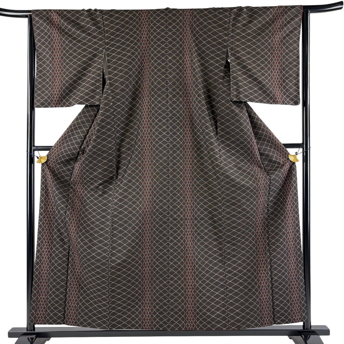紬 身丈153.5cm 裄丈64cm 正絹 名品 【中古】 美品】 紬 身丈155.5cm 裄丈64cm 正絹 名品 【中古】の通販 by