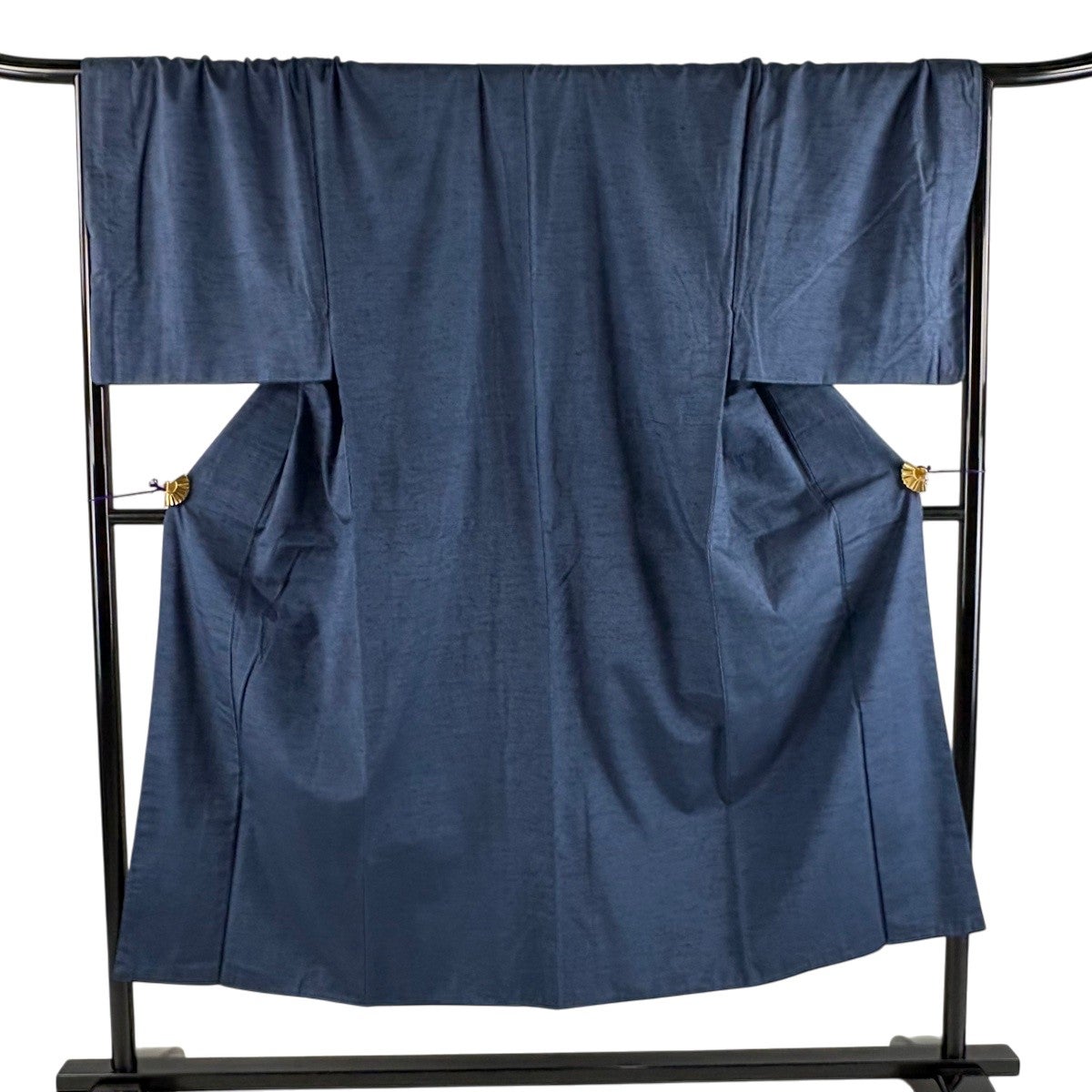 美品】 男着物 身丈145.5cm 裄丈72cm M 袷 紬 アンサンブル 紺色 正絹 美品】 男着物 身丈145.5cm 裄丈72cm M 袷 紬 アンサンブル 紺色 正絹