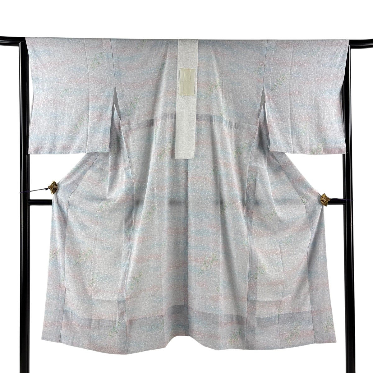 未使用　身丈123cm　裄丈65cm　正絹長襦袢　白　フォーマル　d609 美品】 長襦袢 身丈124cm 裄丈66.5cm M やまと 桜 縦縞 薄小豆 正絹 秀