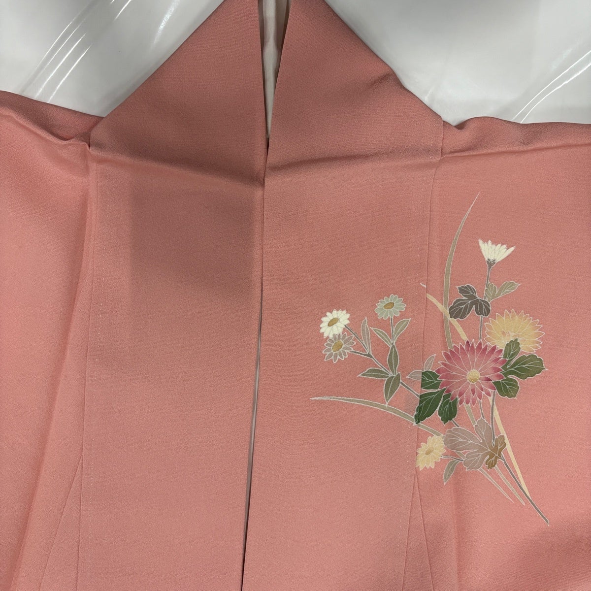 美品】 訪問着 身丈158.5cm 裄丈65.5cm M 袷 菊 桜 染め分け ぼかし