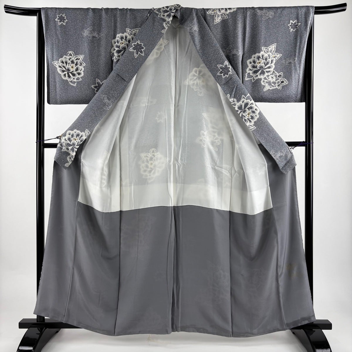 美品】 小紋 身丈160cm 裄丈66.5cm M 袷 TOKIO et TOKI 落款あり 鴛鴦