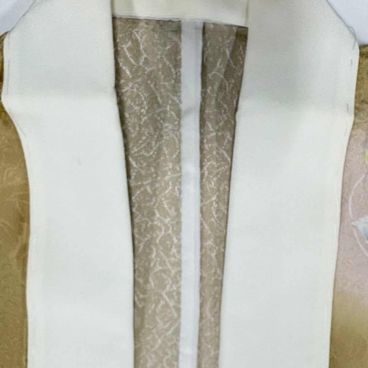美品】 長襦袢 身丈124cm 裄丈67.5cm L やまと 葡萄 地紋 ぼかし 薄茶