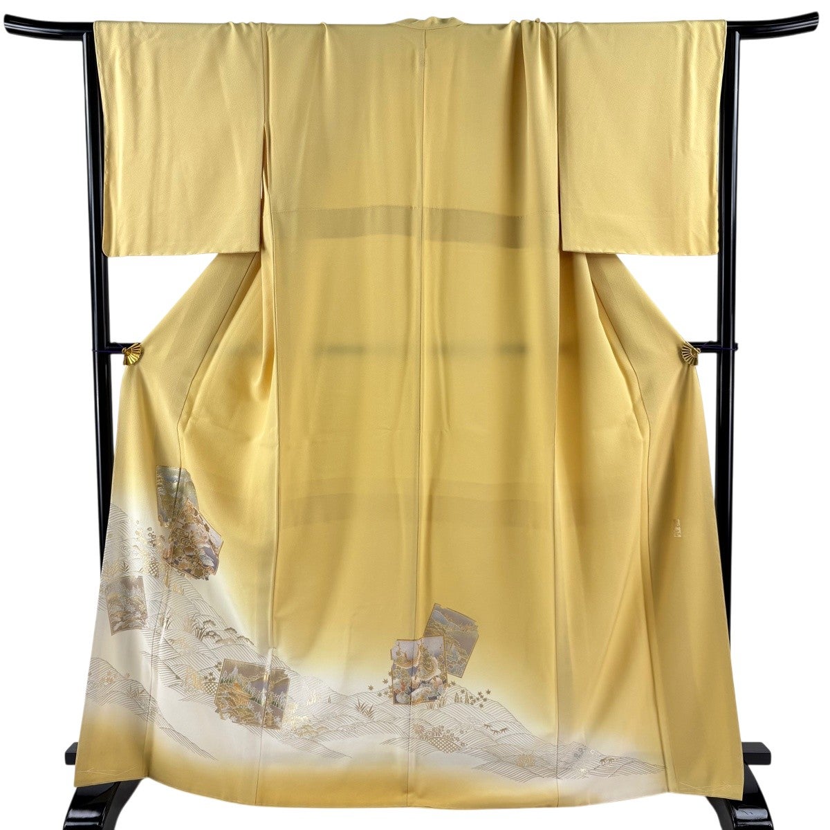 色留袖 正絹 金彩友禅 和田光正作 宝尽くし紋様 身丈158cm 裄丈64.5cm