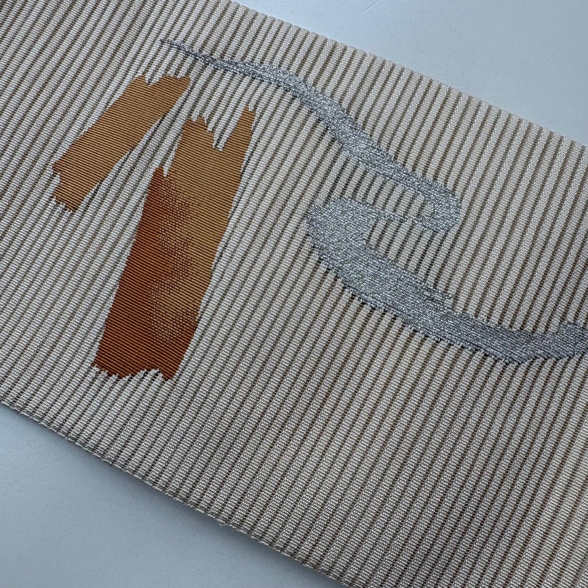 美品】 名古屋帯 秀品 夏帯 絽 八寸名古屋帯 トンネル仕立て 鳥 流水