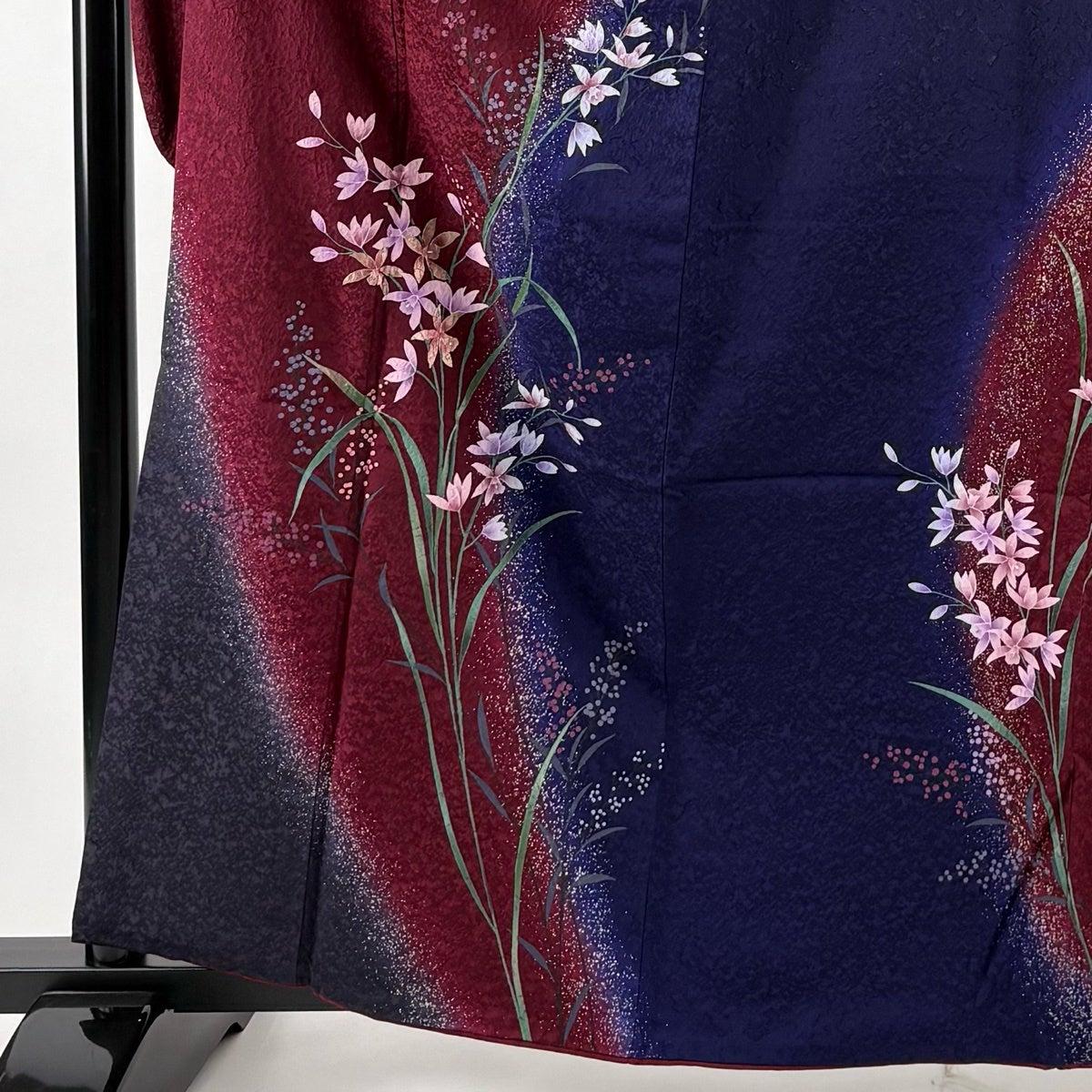 美品】 振袖 身丈161cm 裄丈66cm M 袷 やまと 草花 葉と実 金彩 ぼかし