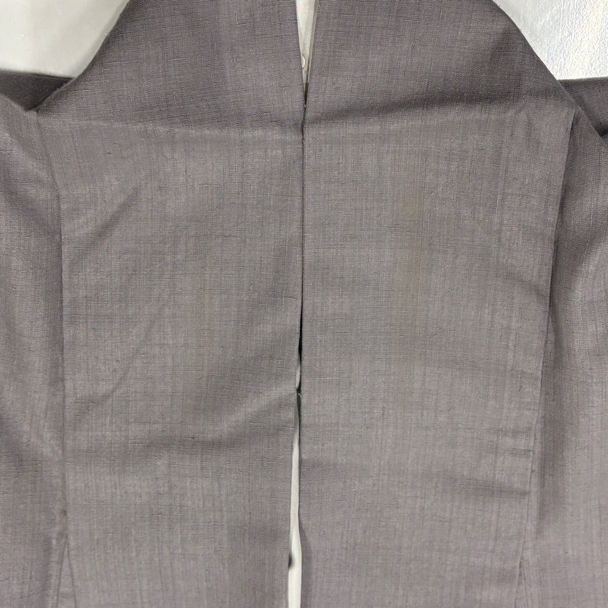 紬 身丈167.5cm 裄丈68cm L 袷 薄紫 正絹 秀品｜中古・古着